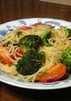 ブロッコリーとミニトマトのスパゲッティ。-レシピのメイン写真