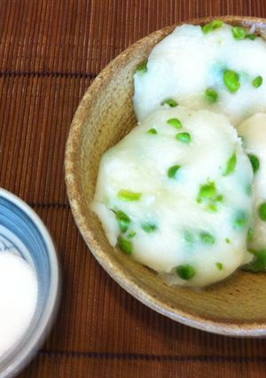 みさ婆の季節限定！豆団子（えんどう豆）-レシピのメイン写真
