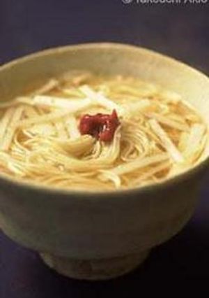 梅にゅうめん-レシピのメイン写真