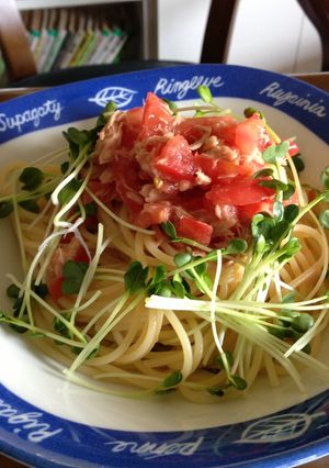 トマトとツナの冷しパスタ-レシピのメイン写真