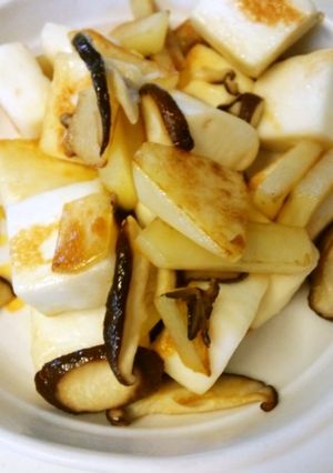 じゃがハンペンのバター醤油焼き∞お弁当に-レシピのメイン写真