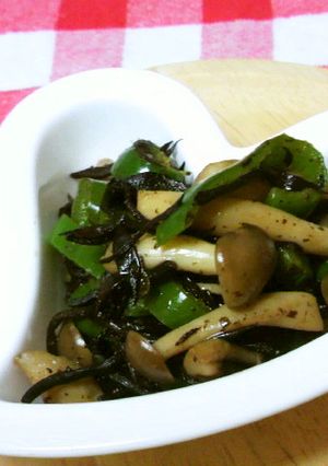 ひじきとピーマンの炒め煮-レシピのメイン写真