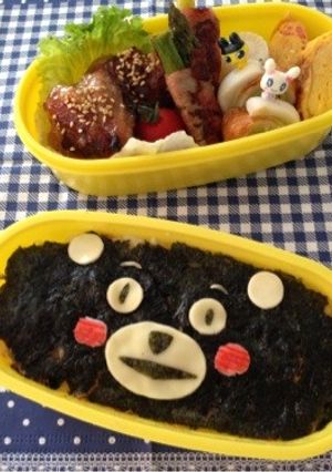 キャラ弁★くまモン-レシピのメイン写真