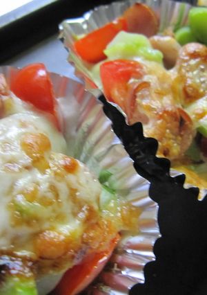 ブロッコリーの茎で味噌マヨチーズ焼き-レシピのメイン写真
