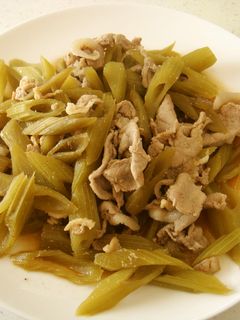 ふきと豚肉炒め-レシピのメイン写真