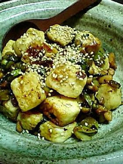 ご飯がすすむ♪鶏とはんぺんの野沢菜炒め-レシピのメイン写真
