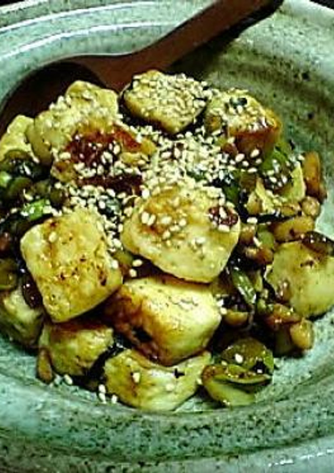 ご飯がすすむ♪鶏とはんぺんの野沢菜炒め-レシピのメイン写真