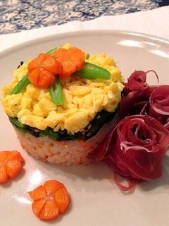 鮭フレークご飯で☆ミニ飾り寿司-レシピのメイン写真