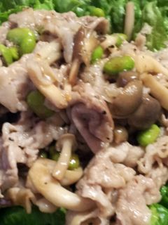 キノコと豚肉の塩だれサラダ菜巻き-レシピのメイン写真