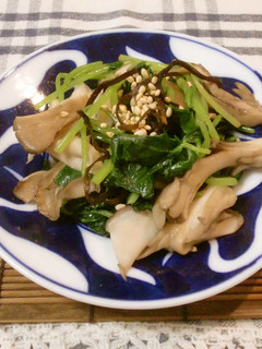 三つ葉と舞茸の塩昆布あえ-レシピのメイン写真