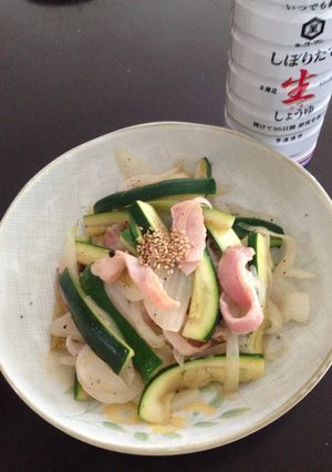 ズッキーニのバター醤油さっぱり炒め-レシピのメイン写真