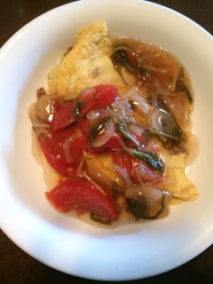 夏野菜あんかけオムレツ-レシピのメイン写真