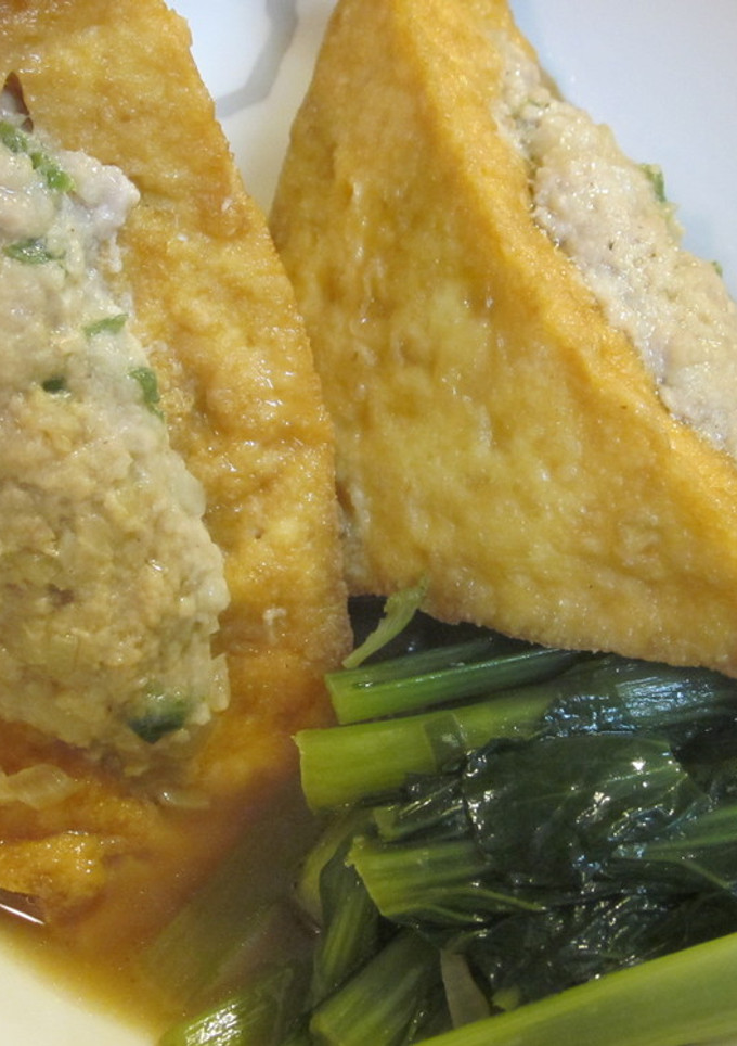 肉詰め厚揚げの煮物-レシピのメイン写真