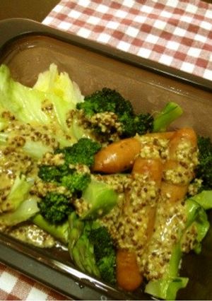 粒マスタード＆豆乳ソース温野菜-レシピのメイン写真