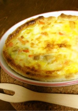 グラタン皿DEキッシュ☆トースター焼き-レシピのメイン写真
