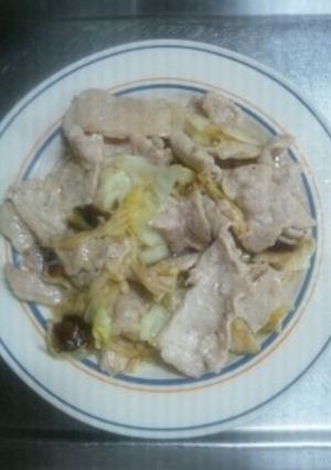 ６月１０日晩飯　肉野菜炒め（塩味）-レシピのメイン写真