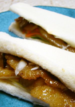 豚薄切り照り焼きの北京ダック風-レシピのメイン写真
