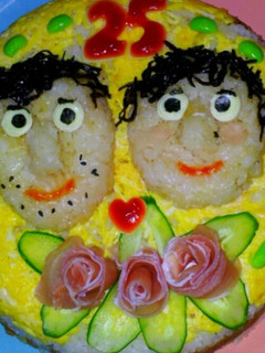 お寿司ケーキ∮-レシピのメイン写真
