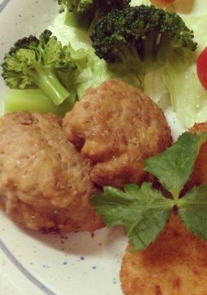 生姜焼き風つくね-レシピのメイン写真