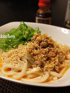 ★豆乳で美肌!絡めて食べる坦々うどん★-レシピのメイン写真