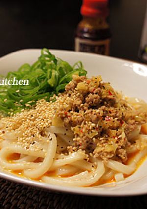 ★豆乳で美肌！絡めて食べる坦々うどん★-レシピのメイン写真