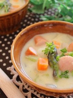 まるごと大豆味噌スープ-レシピのメイン写真