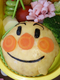 キャラ弁!簡単!アンパンマンでオムライス-レシピのメイン写真