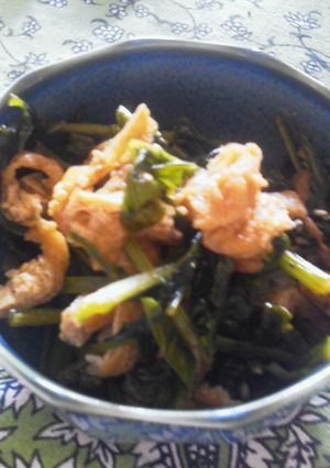 かぶの葉と揚げのさっさっと煮-レシピのメイン写真