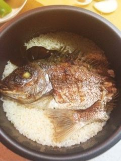 鯛の塩焼きで鯛めし。-レシピのメイン写真