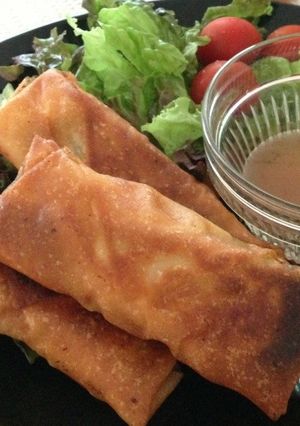 簡単！鶏胸肉と大葉の春巻き-レシピのメイン写真