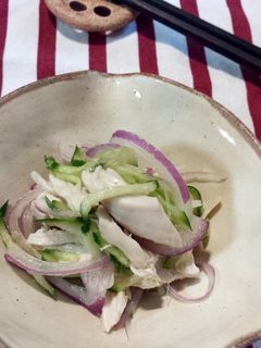 ささみ紫玉ねぎのエスニック風さっぱり和え-レシピのメイン写真