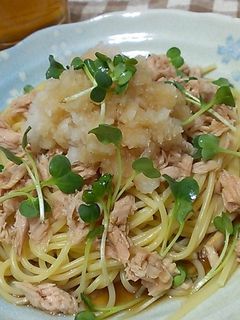 ツナとおろしdeさっぱり和風パスタ-レシピのメイン写真