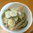 みょうがとキュウリのマヨネーズあえ