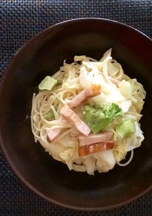 キャベツとベーコンのクリームパスタ♪-レシピのメイン写真