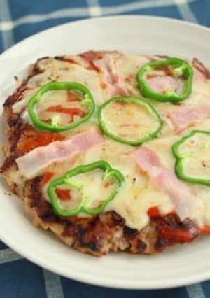 アメリカンなボリューム!ハンバーグピザ★-レシピのメイン写真