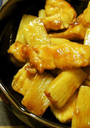 簡単☆鶏もも肉と長芋の甘辛炒め煮-レシピのメイン写真