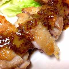 รูปของ チキンのハニーマスタードソース♡