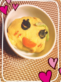 キャラ弁☆オムライスふなっしー♪-レシピのメイン写真