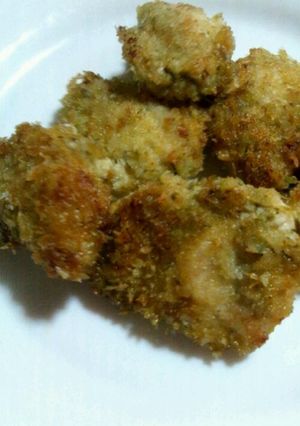 バジル香る♪鶏むねパン粉焼き-レシピのメイン写真