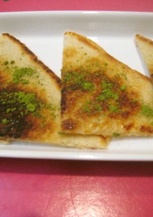 超簡単食パンの抹茶かけスイーツ-レシピのメイン写真