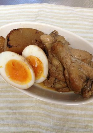簡単！サッパリ！鶏手羽と大根のスタミナ煮-レシピのメイン写真