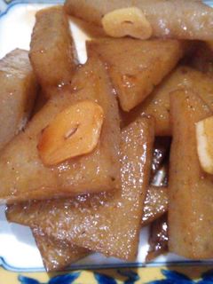こんにゃくのにんにく醤油煮-レシピのメイン写真