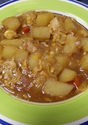 鶏肉と野菜の煮物卵とじ-レシピのメイン写真