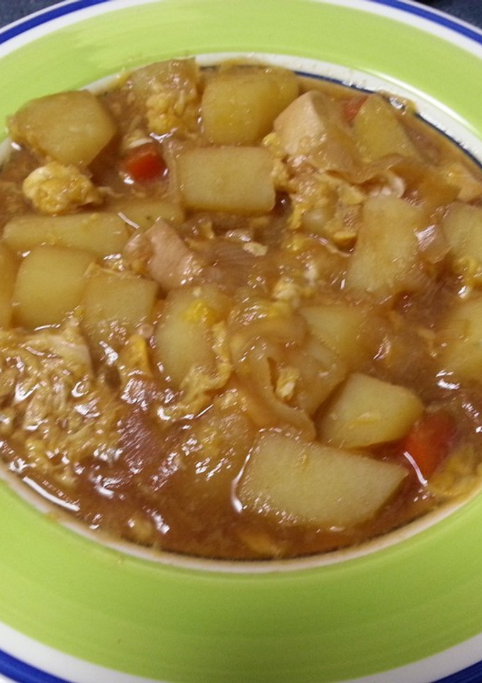 鶏肉と野菜の煮物卵とじ-レシピのメイン写真