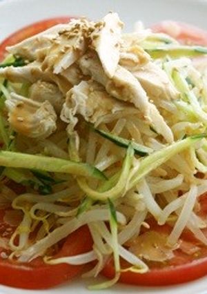 たっぷり野菜のピリ辛胡麻サラダ-レシピのメイン写真