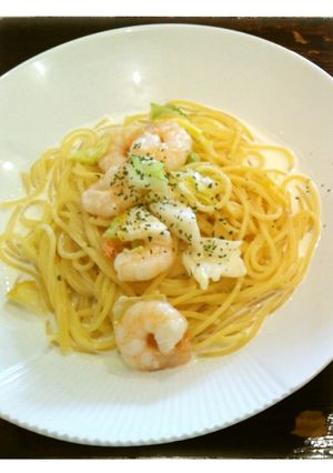 さっぱりレモンクリームパスタ-レシピのメイン写真