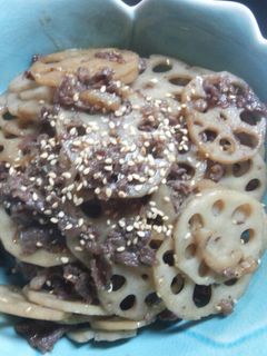 牛肉とレンコンのきんぴら♪-レシピのメイン写真