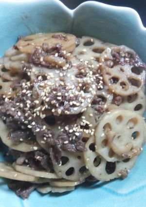 牛肉とレンコンのきんぴら♪-レシピのメイン写真