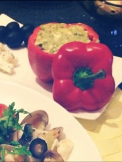 パプリカでマリメッコ風お花サラダ!-レシピのメイン写真