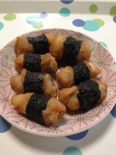弁当用に冷凍☆唐揚げ粉で豚肉くるくる揚げ-レシピのメイン写真